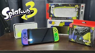 My first Unboxing Video! Splatoon 3 Nintendo Switch OLED! (Special Edition) ~ASMR~
