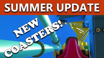 Planet Coaster Gameplay - NEW COASTERS & CUSTOM SCREENS! - SUMMER UPDATE 1.3 (2017)