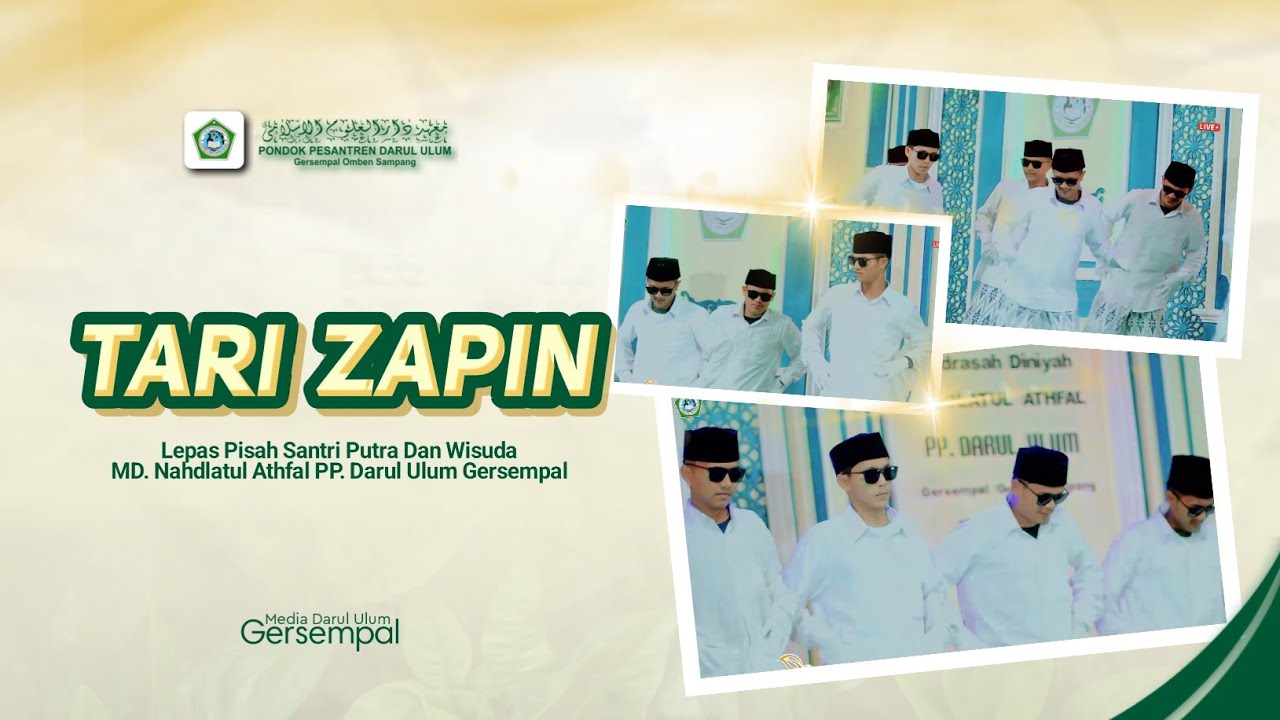 Tari Zapin || Lepas Pisah Santri Putra PP. Darul Ulum Gersempal