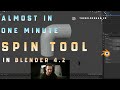HOW to use SPIN Tool almost in A MINUTE in Blender 4.2 - Beginner Tutorial - Bilgehan Bölek