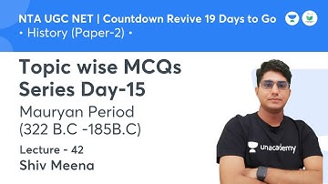 Topic Wise MCQs Series Day-15 Mauryan Period | History | NTA UGC NET JRF 2021 | by Shiv Meena