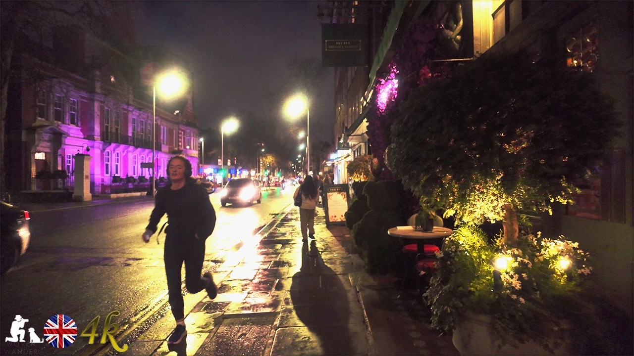 ☔Rainy afternoon walk in London ~ city sound | 4K #asmr