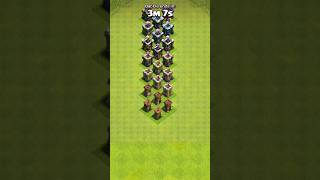 Every Level Archer Tower Vs Hero's #clashofclans #shorts #supercell #shortsfeed #coc #ytshorts