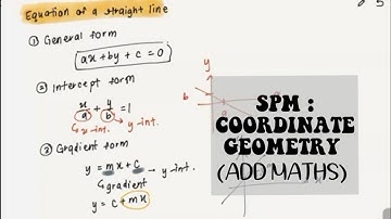 SPM KSSM ADD MATHS: COORDINATE GEOMETRY PART 3 (ONLINE TUITION)