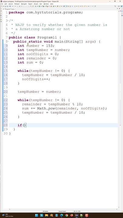 Write a java program to verify whether the given number is an Armstrong ...