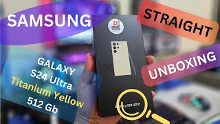 Samsung Galaxy S24 Ultra (Titanium Yellow 512Gb) Unboxing