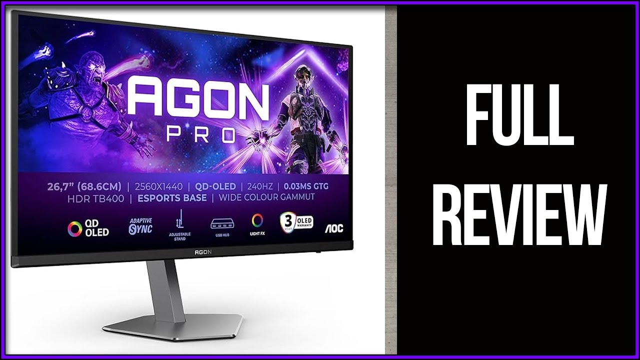 AOC AGON PRO AG276QZD2 Monitor Review - YouTube