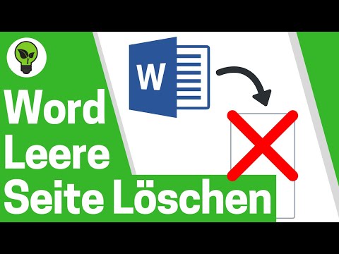 Video: So Löschen Sie Eine Seite In Word