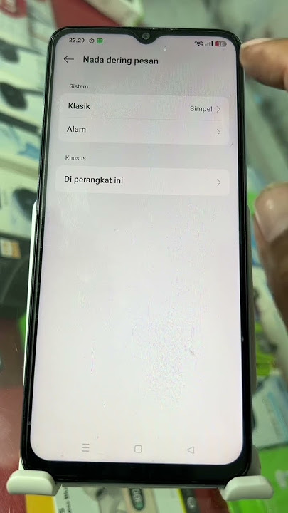 Cara ganti nada dering pesan hp oppo (a18)