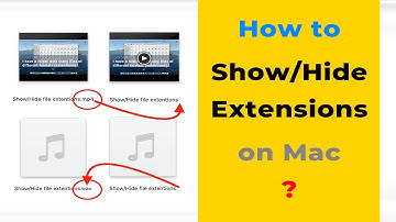 How to show or hide file extensions/file format on Mac. How to hide file formats in a folder