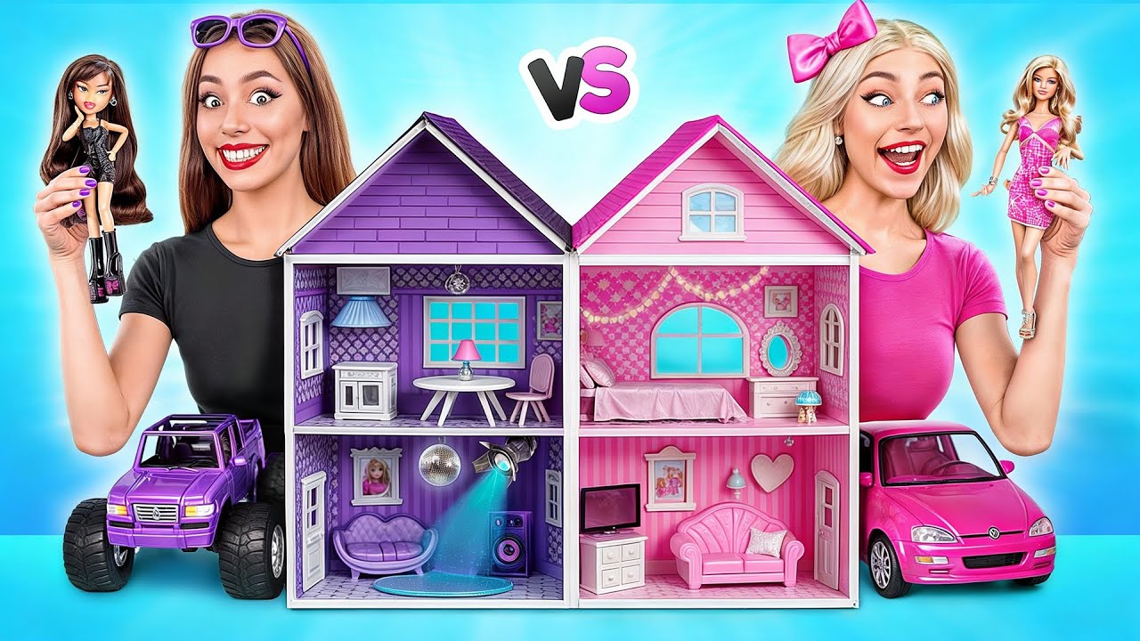 Строим Удивительный Кукольный Домик Барби vs Братц Челлендж | Война Пранков от TeenDO Challenge