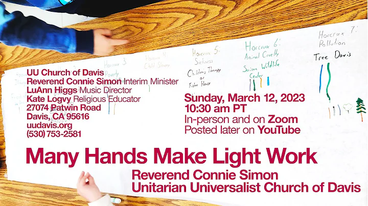 March 12, 2023: Many Hands Make Light Work