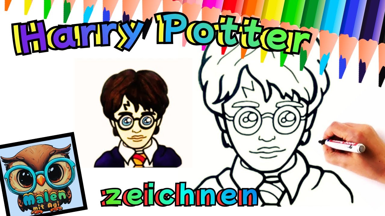  Harry Potter Cartoon Gesicht Harry Potter Nah Beieinander Gesicht Motiv 