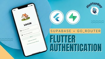 Flutter Auth with Supabase + GoRouter