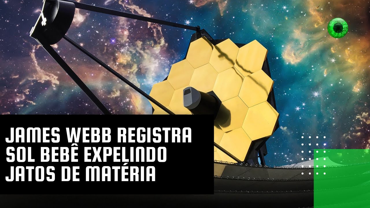 James Webb registra sol bebê expelindo jatos de matéria