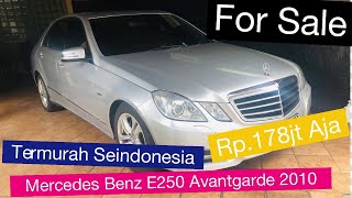 [For Sale] Mercedes Benz E250 Avantgarde tahun 2010 | Silver | Matic | Bergaransi Bukan ex Taksi