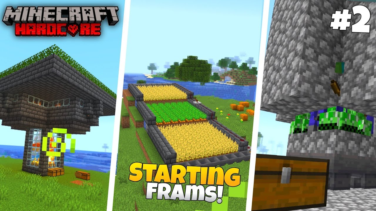 I Made Top 3 Useful Farms In Minecraft Pe 1.21 Hardcore #2 - YouTube