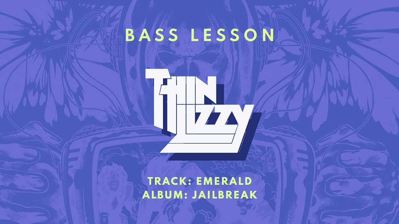 Emerald by Thin Lizzy Bass Lesson w/ TAB // Full Breakdown