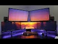 FIVE COMPUTER MONITORS! | ULTIMATE DESK SETUP 2018