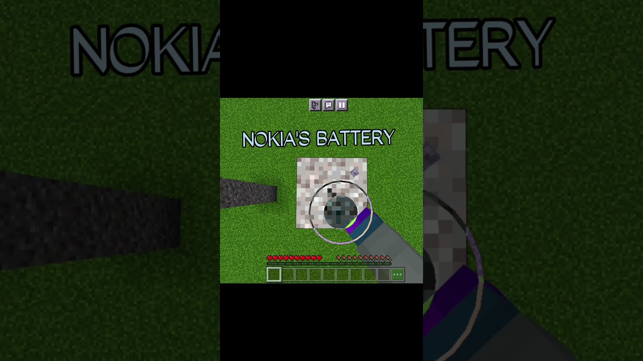 IPHONE's BATTERY BE LIKE 🔋                           #shorts #minecraft #iphonememe