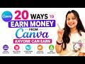 No skill? 20 Best Ideas to Earn With Canva🚀