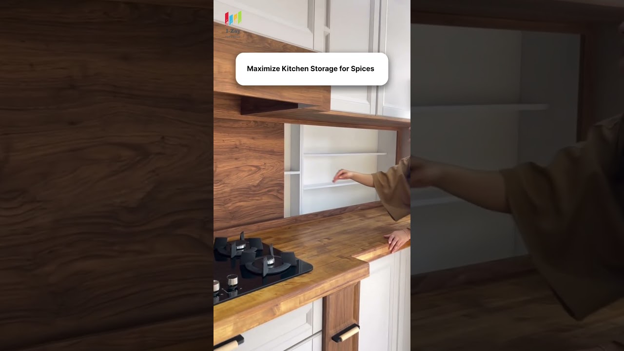 Transform Your Backsplash into Advanced Storage | Sliding Kitchen Cabinet