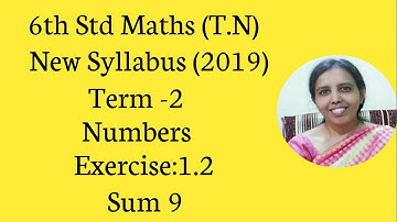 .6TH std maths Term -2 (t.n) EXERCISE 1.2 SUM 9 |NUMBERS |CHAPTER-1 |