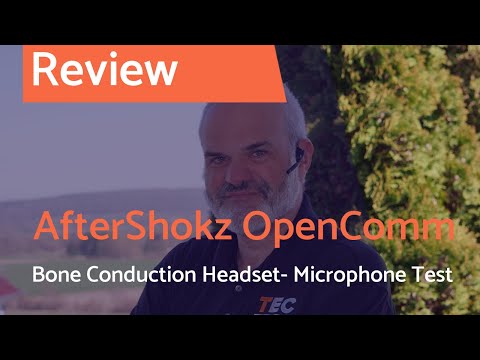 AfterShokz OpenComm Headset - Microphone Test on a Bike with Microsoft Teams Call