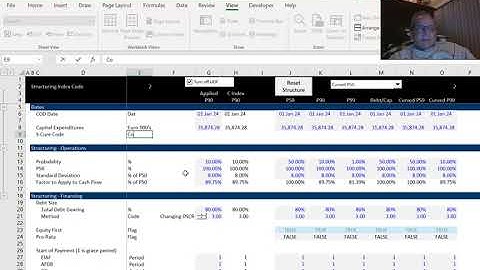 Funding and Circular References in Project Finance Model