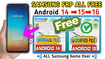 Samsung Android 14 /15 / 16 👉 FRP Bypass Free Method | Samsung Frp Unlock Tool And Files Free | 