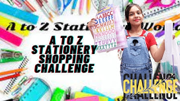 A To Z Stationery Shopping Challenge |  #learnwithpriyanshi