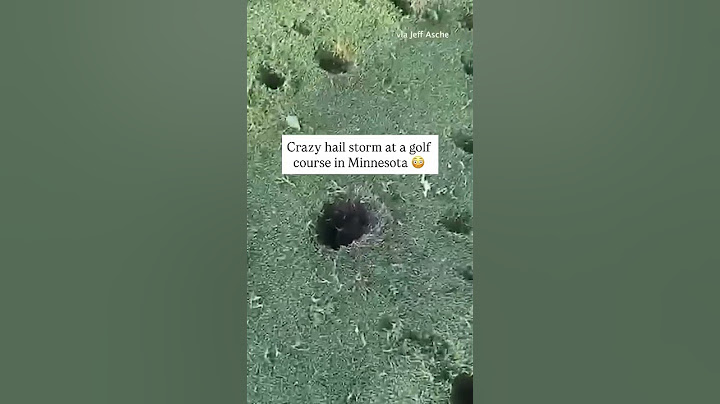 That’s one way to aerate the greens 😅