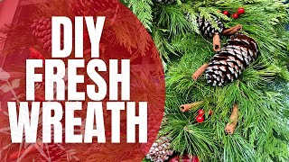 DIY Evergreen Wreath || Christmas Wreath Tutorial || Winter Decor 2020