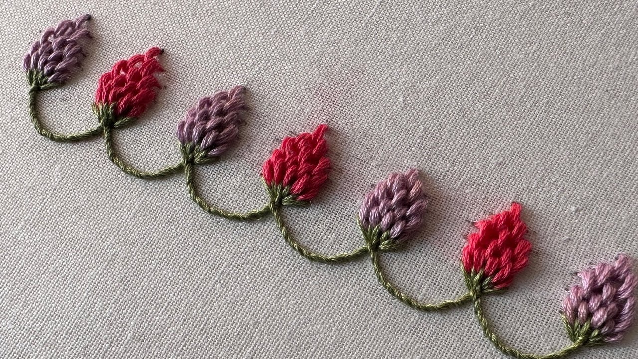 This 3D stitch is amazing | hand embroidery design | new stitch 