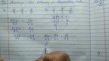 Class 7 - Exercise 2.1 - Q 2 | Arrange the following in descending order