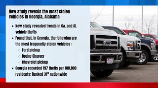 New study reveals the most stolen vehicles in Georgia, Alabama