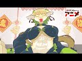 チャイナドレスコスプレ糸目で腹筋メスドラゴンさんの中華飯店【ショートアニメ】【コント】