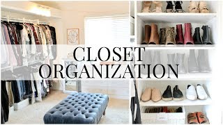 Today I am sharing our master closet with you! I want to show you how it is organized because I am huge fan of anything storage/