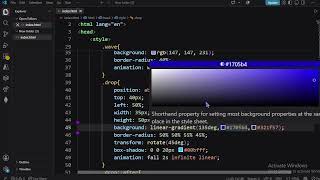 Full 🌊💧 Water Drop Falling Into Sea Using HTML & CSS Guide