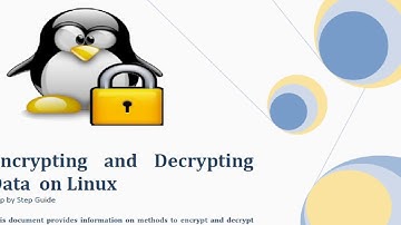 Encrypting and Decrypting Data on Linux
