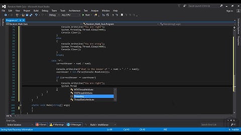 The Best How To: Create a Random Math Quiz Program in C# Video 2017