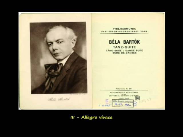 Béla Bartók - Dance Suite (piano version - 1925)