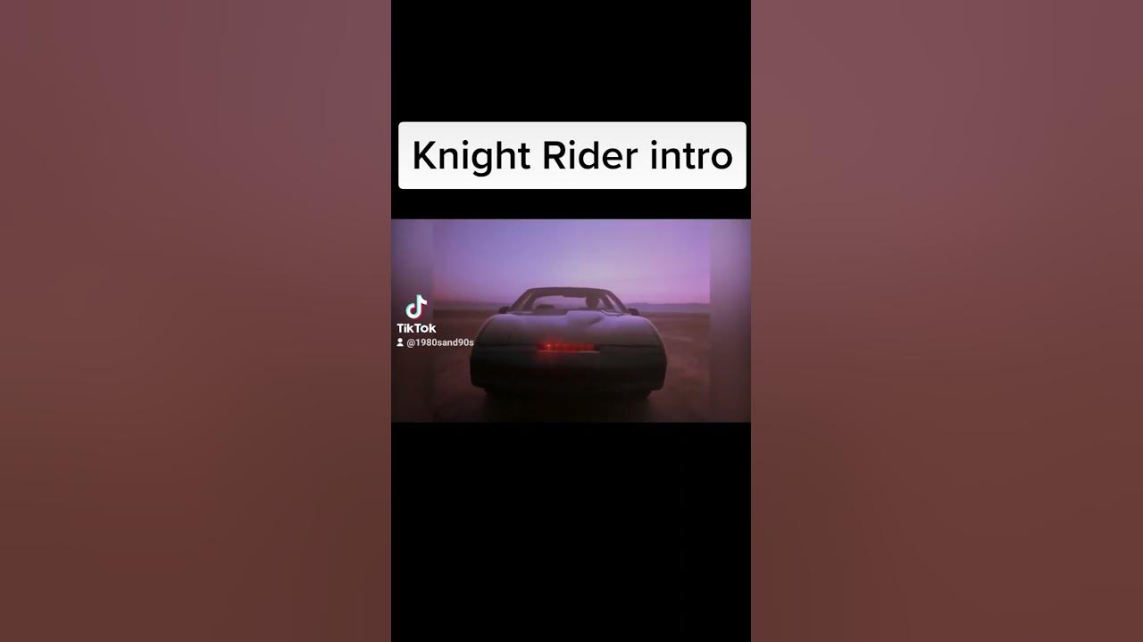 Knight Rider intro from 1982! #80s #80stv