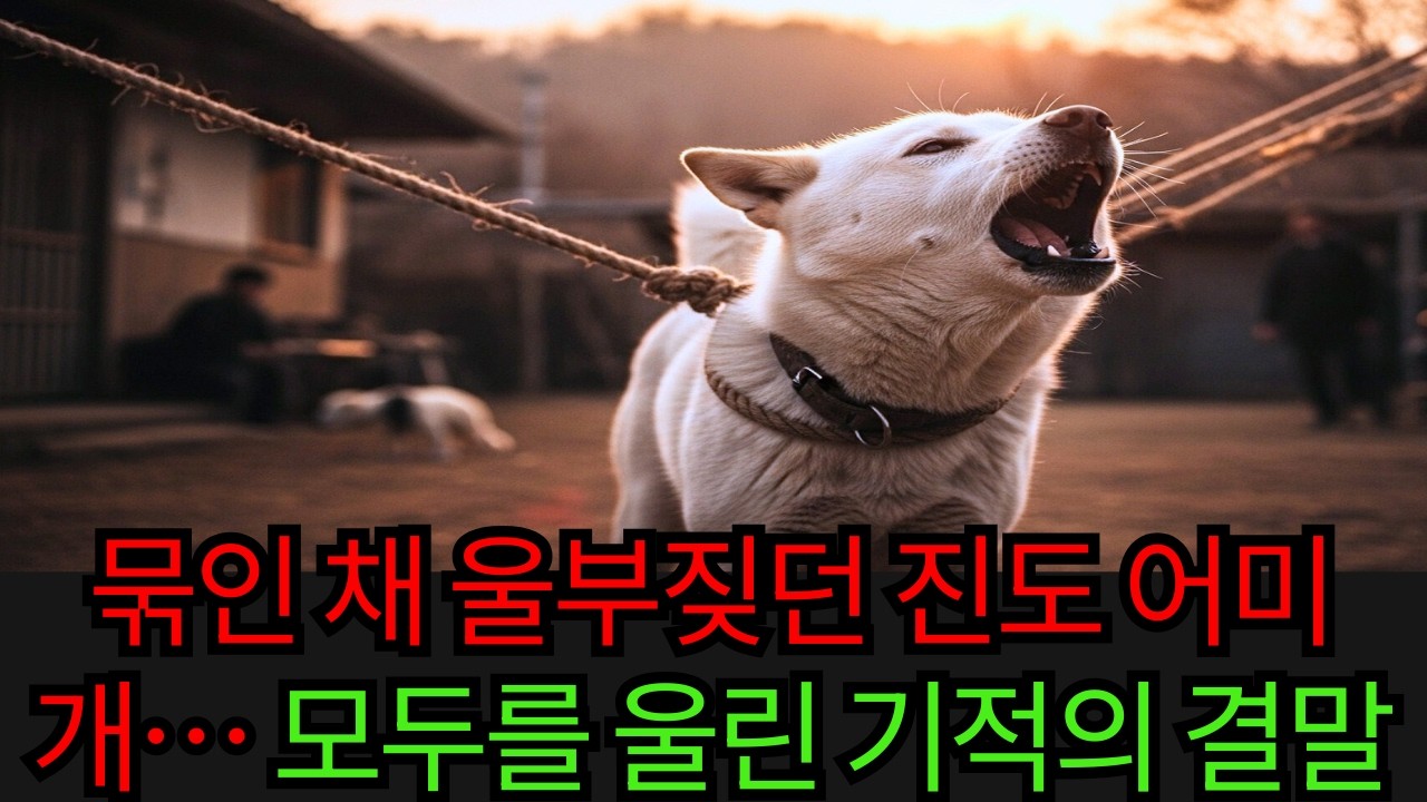 밧줄에 묶인 진도 어미개의 절규… 새끼들을 부르던 그 순간 기적이 일어났다! | 감동사연 | 오디오북