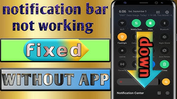 notification bar not working | notification panel not sliding down fix without any app(can