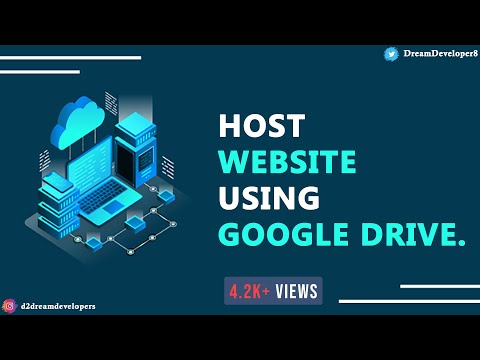 How to host a website in google drive with custom domain || Publish your website for free.