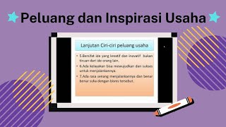 PELUANG DAN INSPIRASI USAHA | Video Pembelajaran Produk Kreatif dan Kewirausahaan Kelas XI