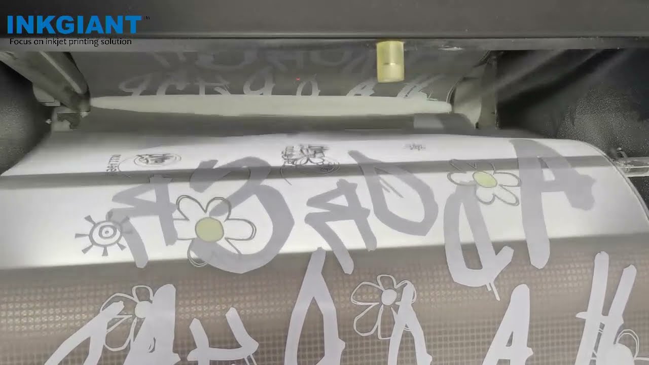 INKGIANT powder recycling DTF dryer working video