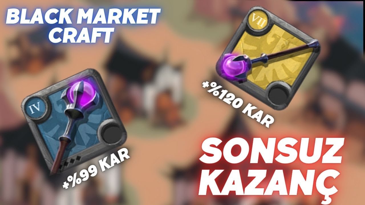 BLACK MARKET CRAFT REHBERİ TÜRKÇE - İLERİ SEVİYE CRAFT - Albion Online