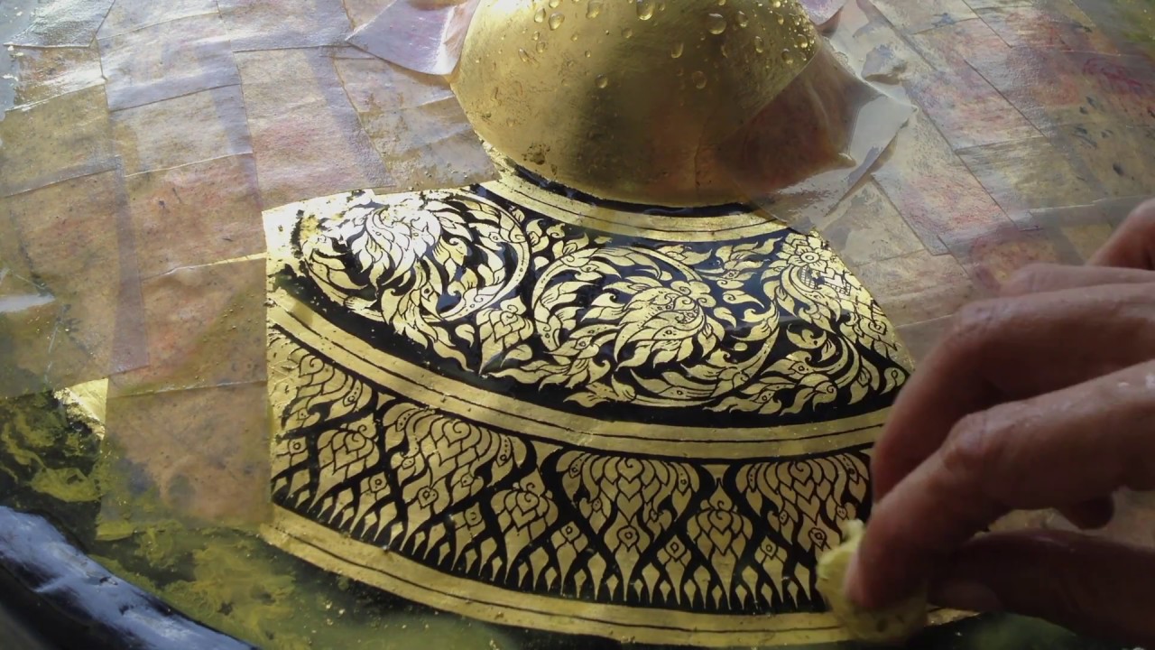 ลายรดน้ำ ฆ้อง : Lairodnam Gong